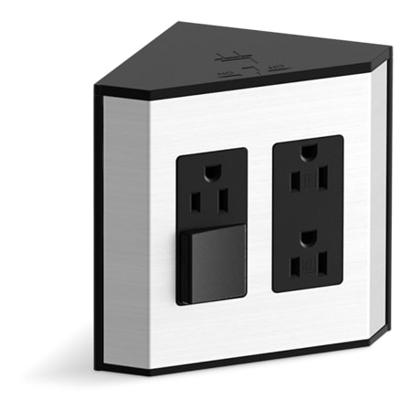 Kohler Electrical Outlets for Tailored Vanities Black