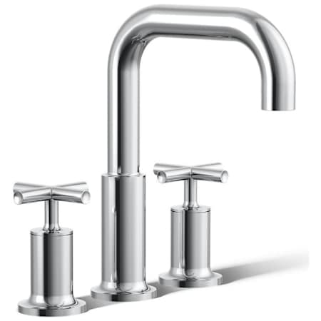 Kohler Purist Deck Mounted Roman Tub Filler with Dual Cross Handle Polished Chrome