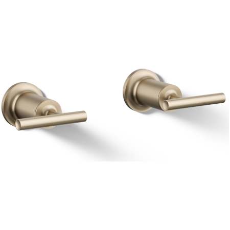 Kohler Purist Deck or Wall Mounted Lever Handles for Tub Faucet Brushed Bronze