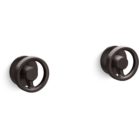 Kohler Components Wall Mount Wheel Handles Trim for Bathroom Faucet Brushed Graphite
