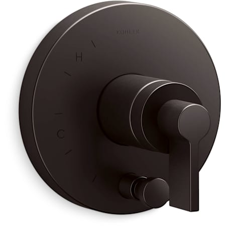 Kohler Components Two Function Pressure Balanced Valve Trim Only with Single Lever Handle and Integrated Diverter - Less Rough In Brushed Graphite