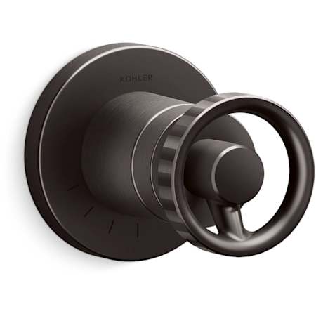 Kohler Components Single Function Volume Control Valve Trim Only with Single Knob Handle- Less Rough In Brushed Graphite