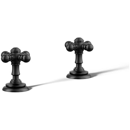 Kohler Artifacts Cross Handles Matte Black