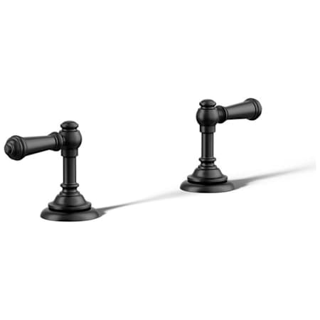 Kohler Artifacts Deck-Mount Bath Faucet Handle Trim with Lever Design Matte Black