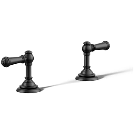 Kohler Artifacts Deck-Mount Bath Faucet Handle Trim with Lever Design Matte Black