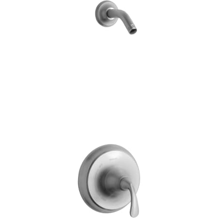 Kohler Forte Shower Only Trim Package with Sculpted Lever Handle - Less Shower Head Brushed Chrome