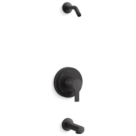 Kohler Elate Tub and Shower Trim Package - Less Shower Head Matte Black