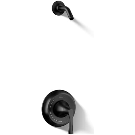 Kohler Buckley Tub and Shower Trim Package Shower Head Matte Black