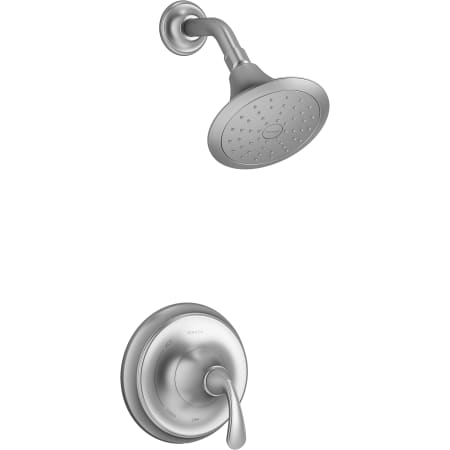 Kohler Forte Shower Only Trim Package with 1.75 GPM Single Function Shower Head and Pressure-Balancing Diaphragm Technology Brushed Chrome