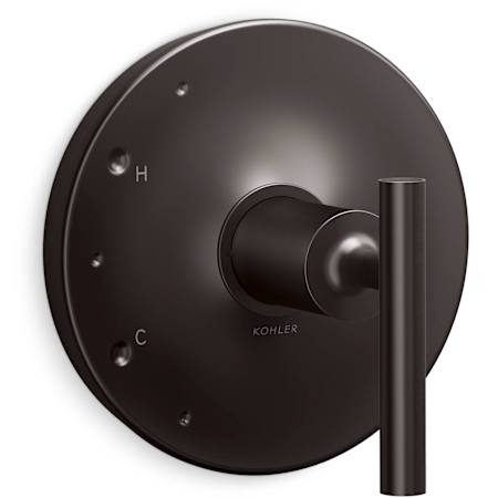 Kohler Purist Pressure Balanced Valve Trim Only with Single Lever Handle - Less Rough In Brushed Graphite