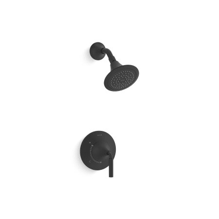 Kohler Tone Shower Only Trim Package with 2.5 GPM Single Function Shower Head Matte Black