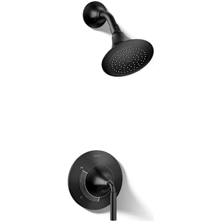 Kohler Tone Shower Only Trim Package with 2.5 GPM Single Function Shower Head Matte Black