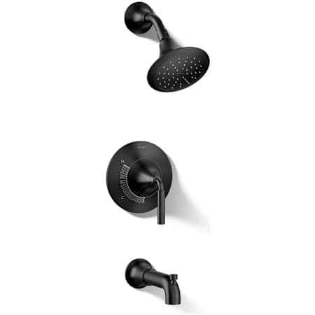 Kohler Tone Tub and Shower Trim Package with 1.75 GPM Single Function Shower Head Matte Black