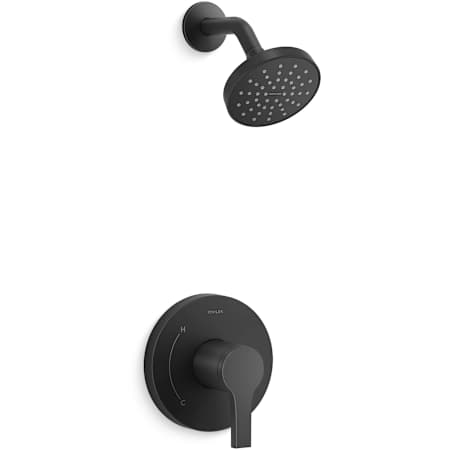 Kohler Elate Shower Only Trim Package with 2.5 GPM Single Function Shower Head Matte Black
