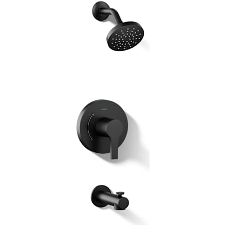 Kohler Elate Tub and Shower Trim Package with 1.75 GPM Single Function Shower Head Matte Black