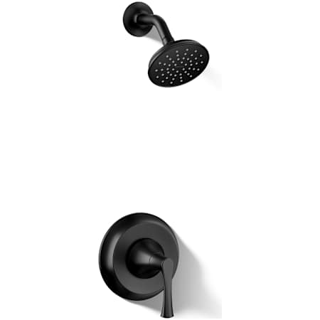 Kohler Buckley Shower Only Trim Package with 1.75 GPM Single Function Shower Head Matte Black