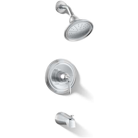 Kohler Devonshire Tub and Shower Trim Package with 1.75 GPM Single Function Shower Head Polished Chrome