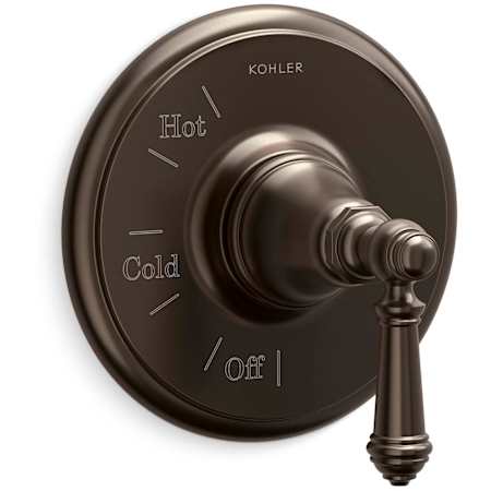 Kohler Artifacts Pressure Balanced Valve Trim Only with Single Lever Handle - Less Rough In Deep Bronze