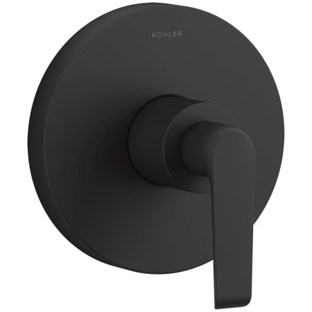 Kohler Avid Dual Function Pressure Balanced Valve Trim Only with Single Lever Handle - Less Rough In Matte Black