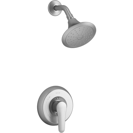 Kohler July Shower Only Trim Package with 1.75 GPM Single Function Shower Head and Pressure-Balancing Diaphragm Technology Brushed Chrome