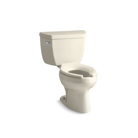 Kohler Wellworth 1.6 GPF Two Piece Toilet with Pressure Lite Technology - Less Seat Almond