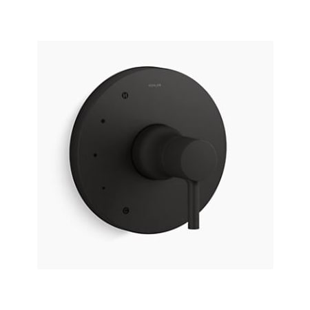 Kohler Toobi Single Handle Pressure Balanced Valve Trim Only, Less Valve and Diverter Matte Black