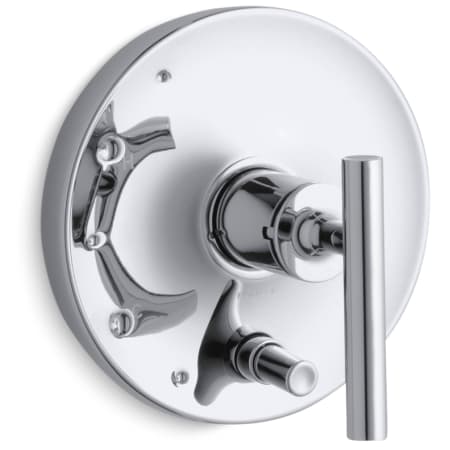 Kohler Purist Two Function Pressure Balanced Valve Trim Only with Single Lever Handle and Integrated Diverter - Less Rough In Polished Chrome