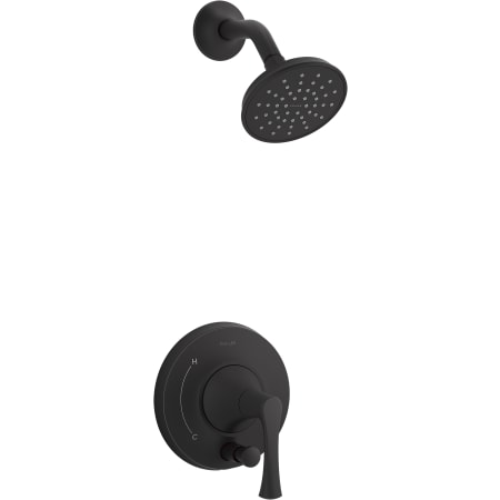 Kohler Buckley Shower Only Trim Package with 2.5 GPM Single Function Shower Head Matte Black