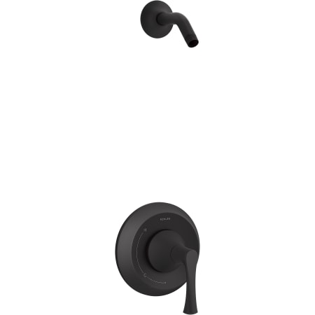 Kohler Buckley Tub and Shower Trim Package Shower Head Matte Black