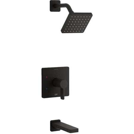 Kohler Parallel Tub and Shower Trim Package with 2.5 GPM Single Function Shower Head Matte Black