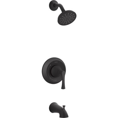 Kohler Buckley Tub and Shower Trim Package with 2.5 GPM Single Function Shower Head Matte Black