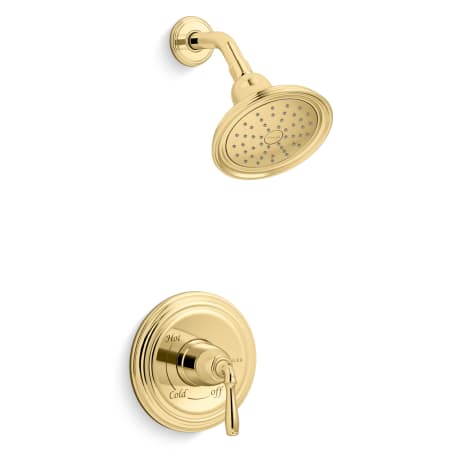 Kohler Devonshire Shower Only Trim Package with 1.75 GPM Single Function Shower Head Polished Brass