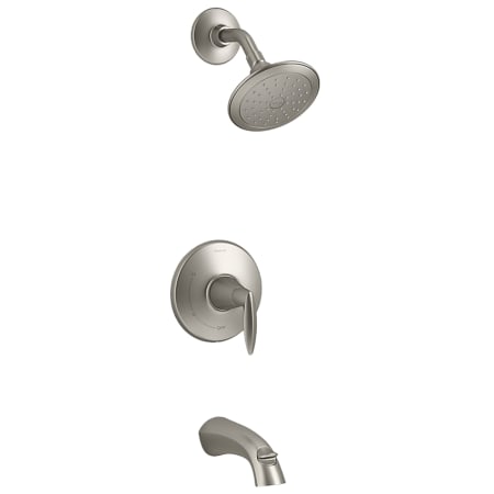 Kohler Alteo Tub and Shower Trim Package with 1.75 GPM Single Function Shower Head Vibrant Brushed Nickel