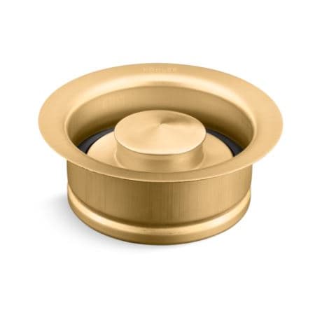 Kohler Solid Durable Disposal Flange and Stopper for Standard Garbage Disposals Vibrant Brushed Moderne Brass