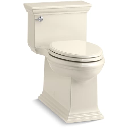 Kohler Memoirs 1.28 GPF Compact Elongated One-Piece Comfort Height Toilet with AquaPiston and Glenbury Quiet-Close Seat Included Almond