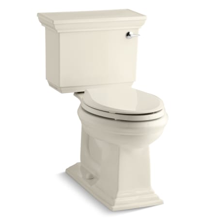 Kohler Memoirs Stately 1.28 GPF Two-Piece Elongated Comfort Height Toilet with Right Hand Trip Lever and AquaPiston Technology - Seat Not Included Almond