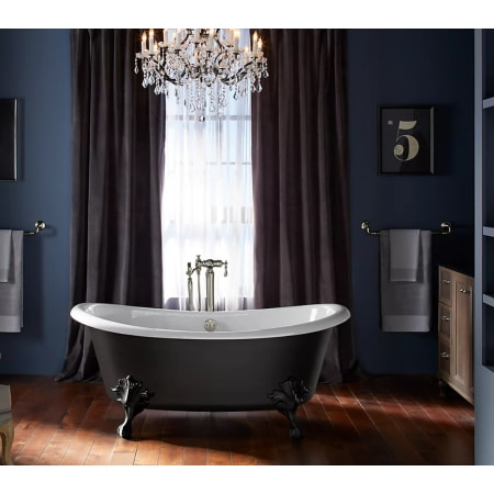 Kohler Artifacts 66" Free Standing Cast Iron Soaking Tub with Center Drain - Claw Feet Sold Separately White