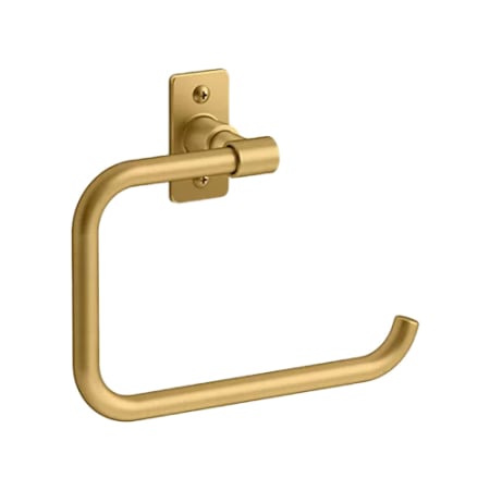 Kohler Castia by Studio McGee 7-1/2" Wall Mounted Towel Ring Vibrant Brushed Moderne Brass