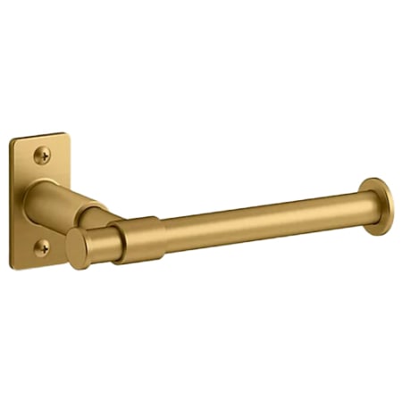 Kohler Castia by Studio McGee Wall Mounted Pivoting Toilet Paper Holder Vibrant Brushed Moderne Brass