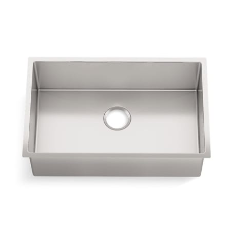 Kohler Strive 29" Single Basin Undermount 16-Gauge Stainless Steel Kitchen Sink with SilentShield with Basin Rack Stainless Steel