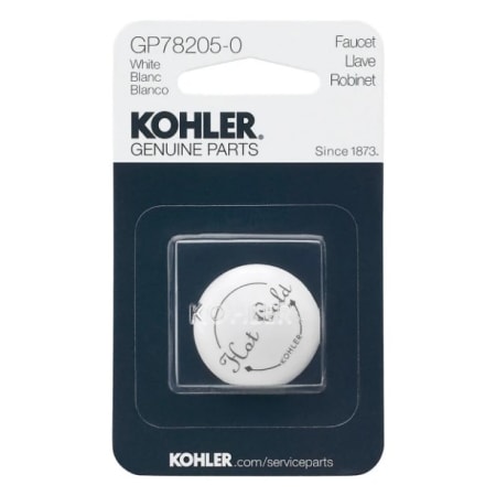 Kohler Hot / Cold Plug Button White