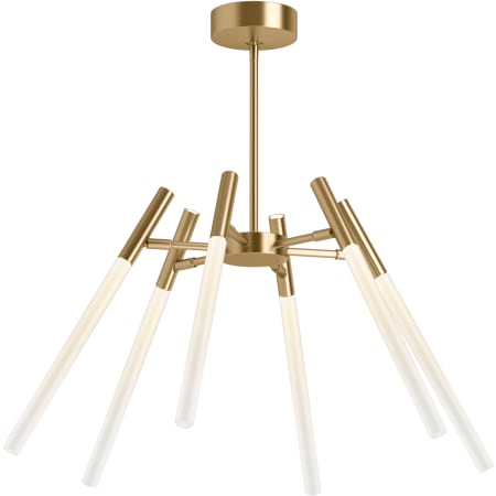 23460-CHLED in Modern Brushed Gold Adjustable Arms