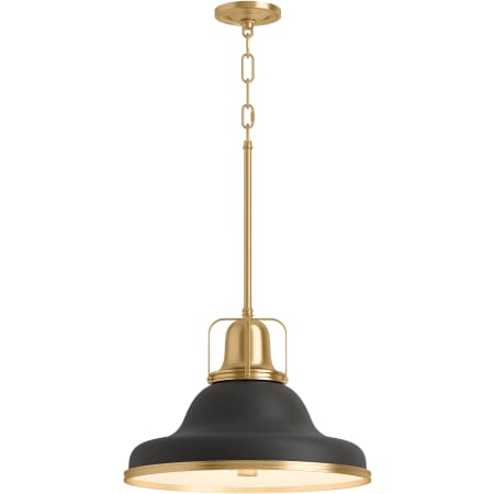 32290-PE03 in Matte Black / Brushed Modern Brass - Light On