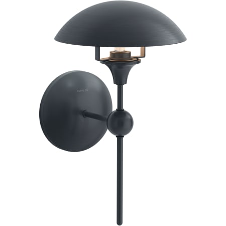 Kohler Lighting Vorleigh 15" Tall 1 Light Adjustable Dome Wall Sconce Gunmetal