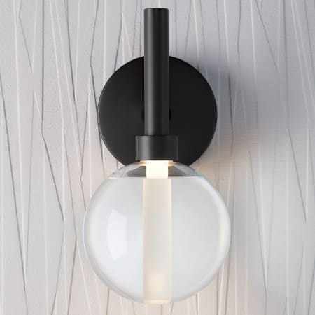23467-SCLED in Matte Black in Bathroom 4