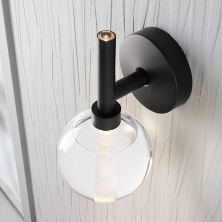 23467-SCLED in Matte Black in Bathroom 5