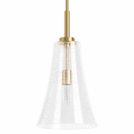 Kohler Lighting Simplice 10" Wide Mini Pendant with Seedy Glass Shade Brushed Moderne Brass