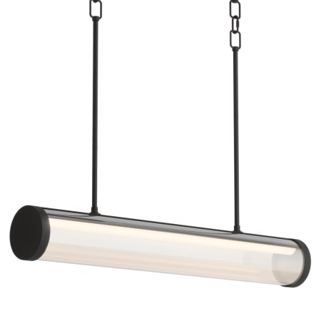 Kohler Lighting Purist 34" Wide LED Linear Chandelier Matte Black