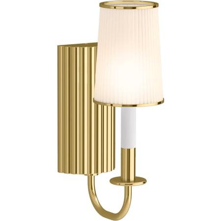 Kohler Lighting Tresdoux 16" Tall Bathroom Sconce Polished Brass