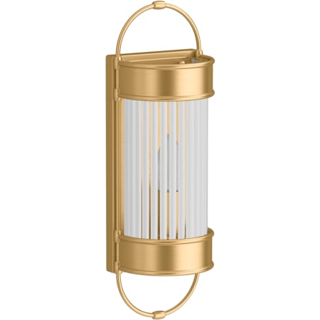 Kohler Lighting Terret 15" Tall Bath Bar Brushed Moderne Brass